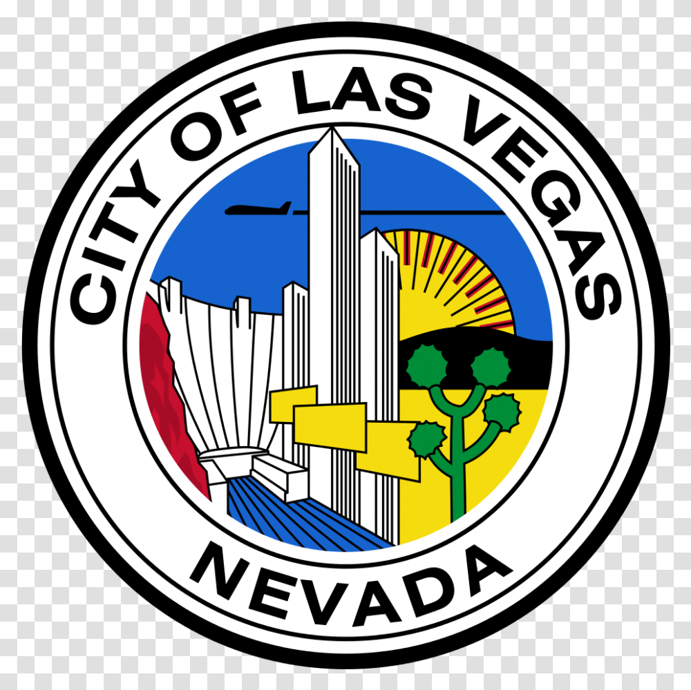 Skyline Clipart Fallout New Vegas City Of Las Vegas Seal, Logo, Symbol, Trademark, Emblem Transparent Png