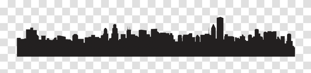 Skyline Clipart, Stencil, Silhouette, Gray Transparent Png