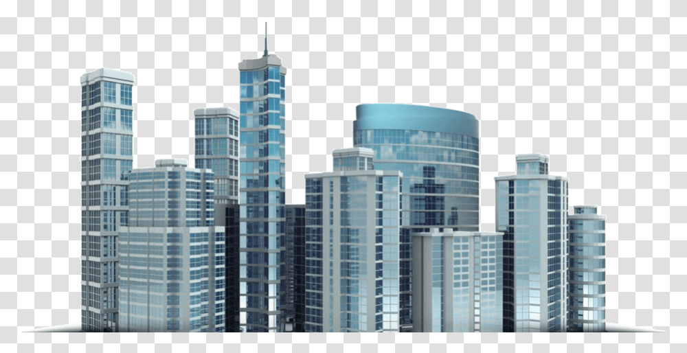 Skyline Edificios En, Office Building, High Rise, City, Urban Transparent Png