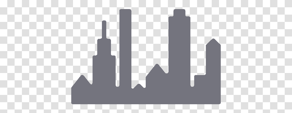 Skyline New York City Silhouette City Icon, Text, Weapon, Label, Symbol Transparent Png