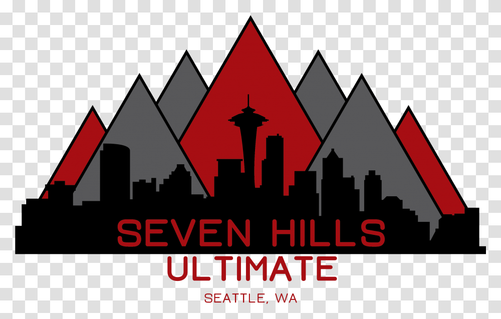 Skyline Of Seattle, Triangle, Poster, Advertisement Transparent Png