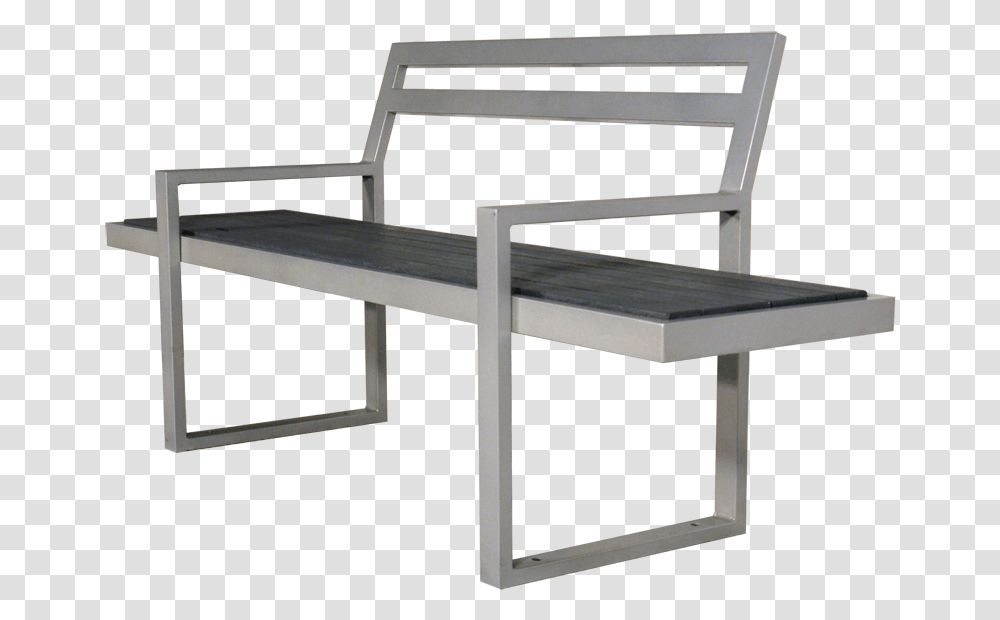 Skyline Park Bench Outdoor Bench, Furniture, Chair, Tabletop, Aluminium Transparent Png