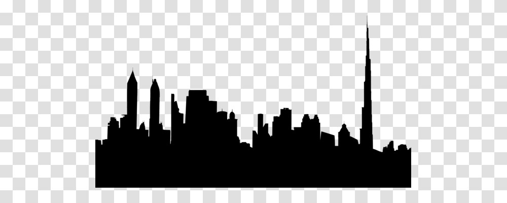 Skyline Silhouette Cityscape Art, Gray, World Of Warcraft Transparent Png