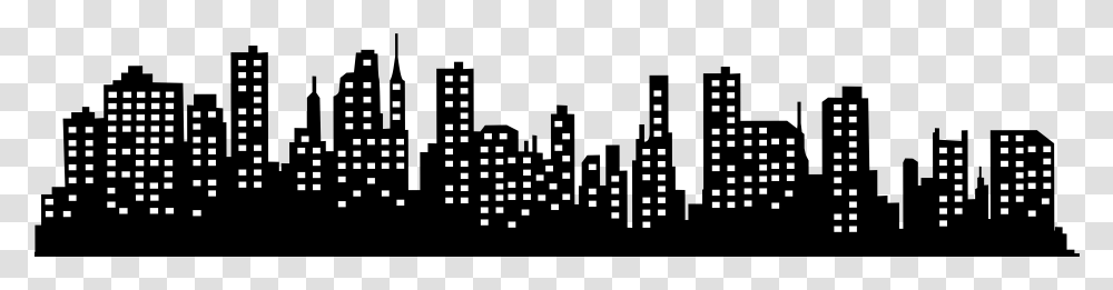 Skyline Silhouette Cityscape, Face, Game, Pac Man Transparent Png