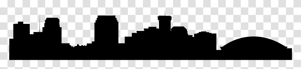 Skyline Silhouette Clip Art New Orleans Skyline Clipart, Gray, World Of Warcraft Transparent Png