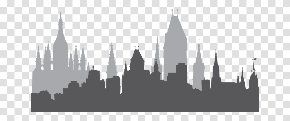 Skyline Silhouette Illustration, Architecture, Building, Spire, Tower Transparent Png