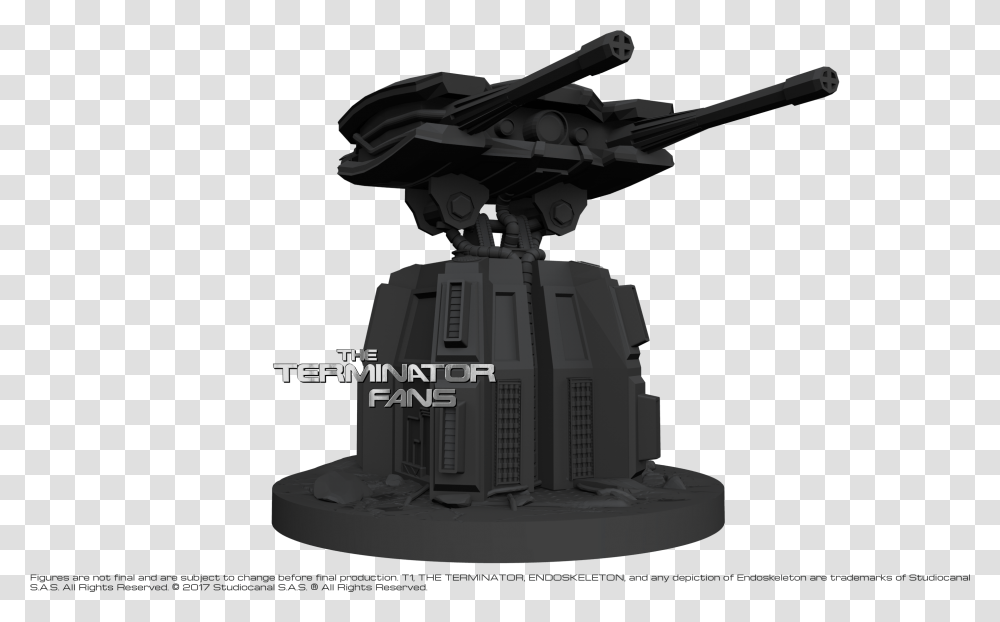 Skynet Mainframe Turret Cannon, Telescope, Gun, Weapon, Weaponry Transparent Png