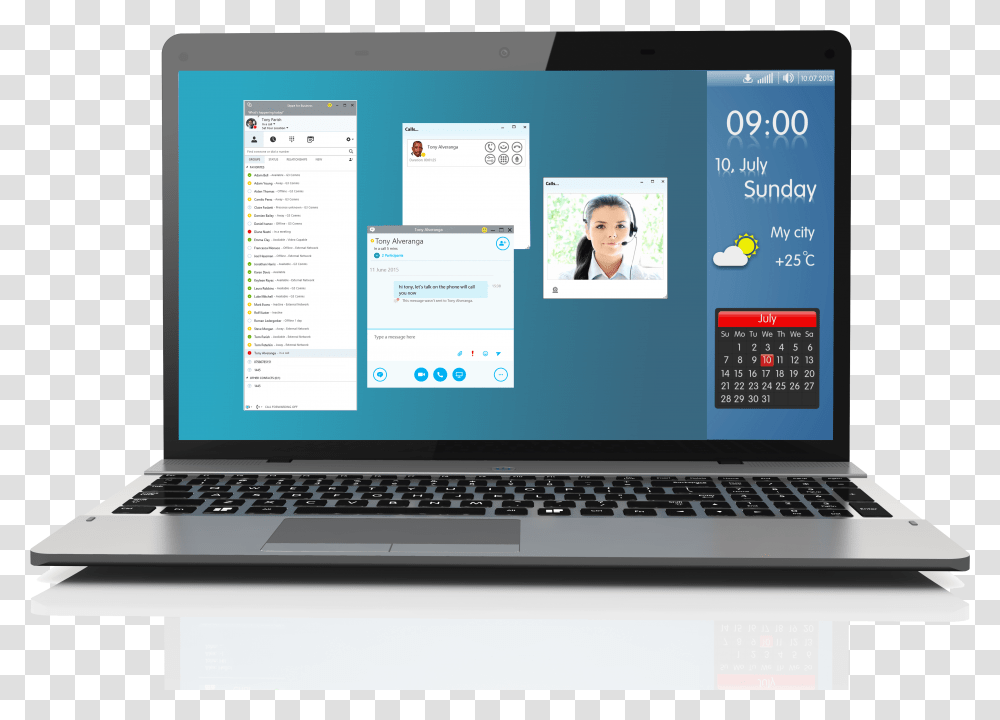 Skype Client Avaya Integration, Computer, Electronics, Pc, Laptop Transparent Png