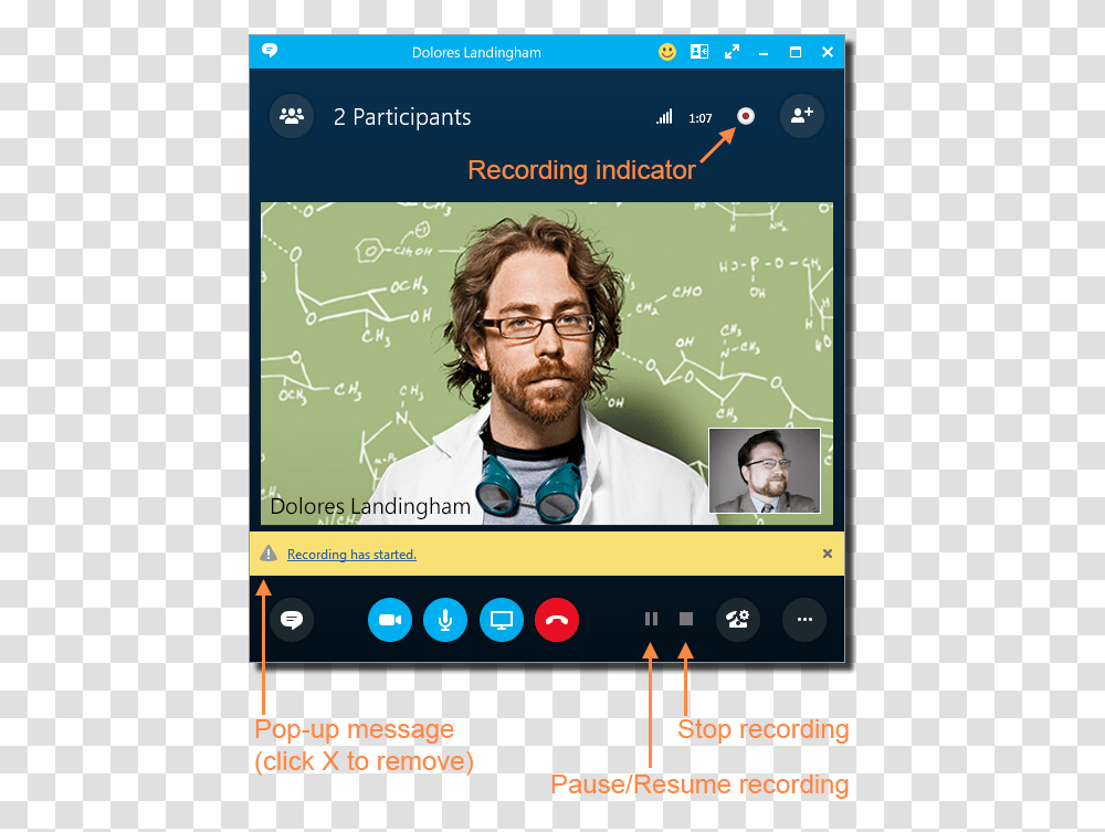 Skype For Business Recording Notification, Person, Advertisement, Poster Transparent Png