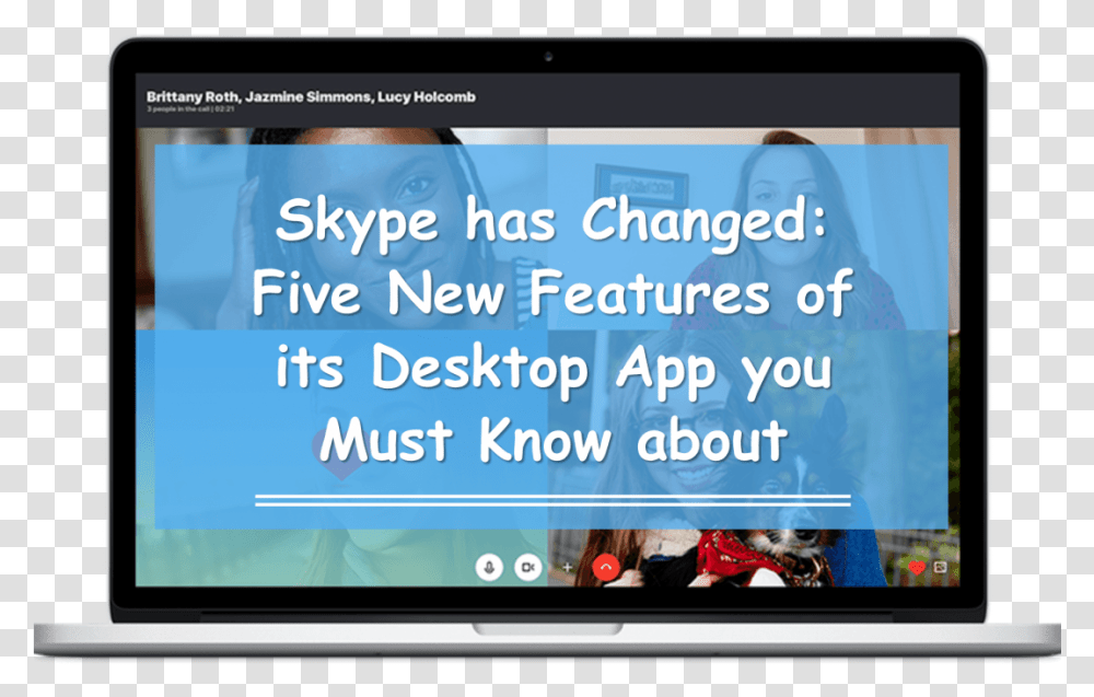 Skype Has Changed, Computer, Electronics, Tablet Computer, Monitor Transparent Png