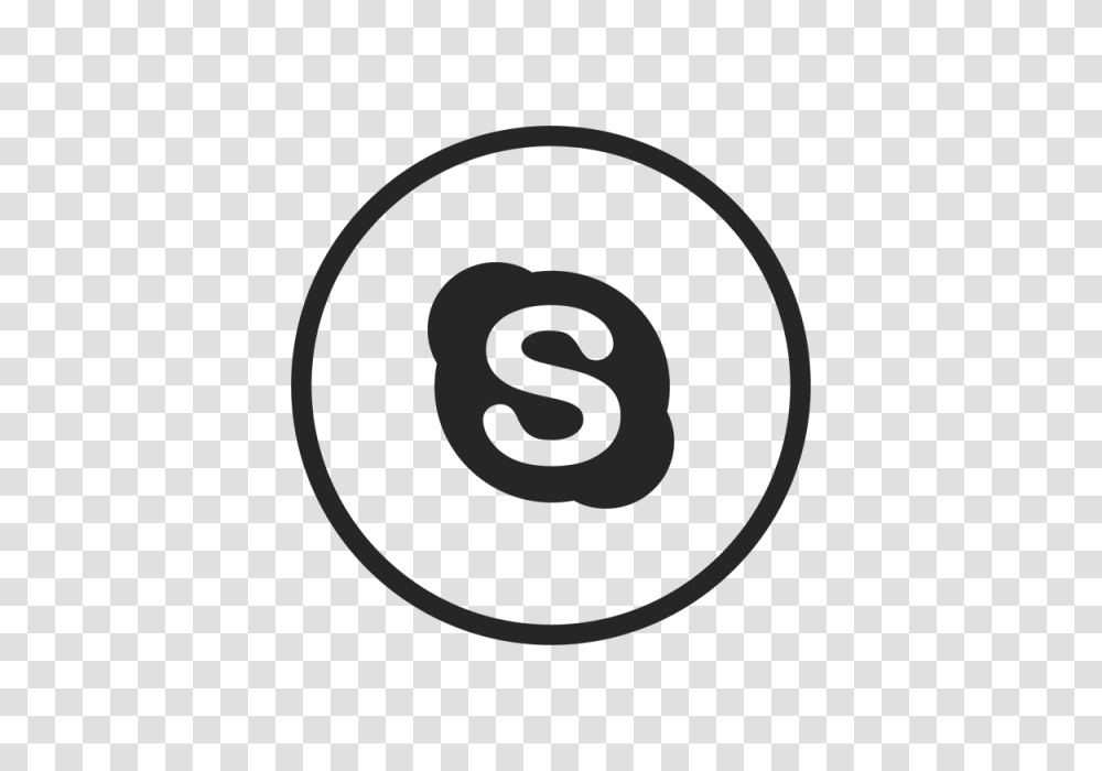 Skype Icon Skype Black White And Vector For Free Download, Rug, Number Transparent Png