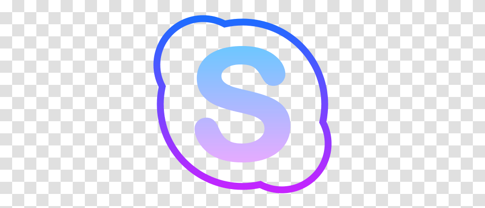 Skype Icon Skype Logo Aesthetic, Text, Label, Number, Symbol Transparent Png