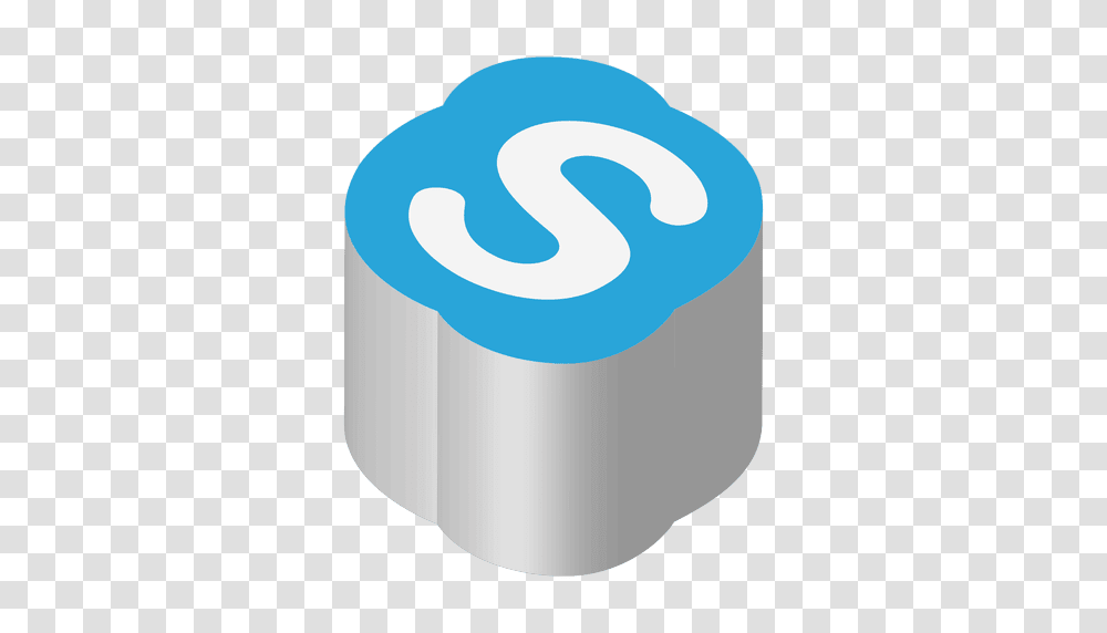 Skype Isometric Icon, Paper, Tape, Tissue, Paper Towel Transparent Png
