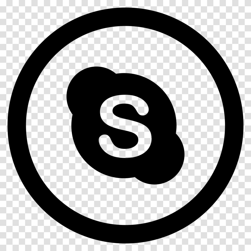 Skype Round Number 14 In Circle, Rug, Logo Transparent Png