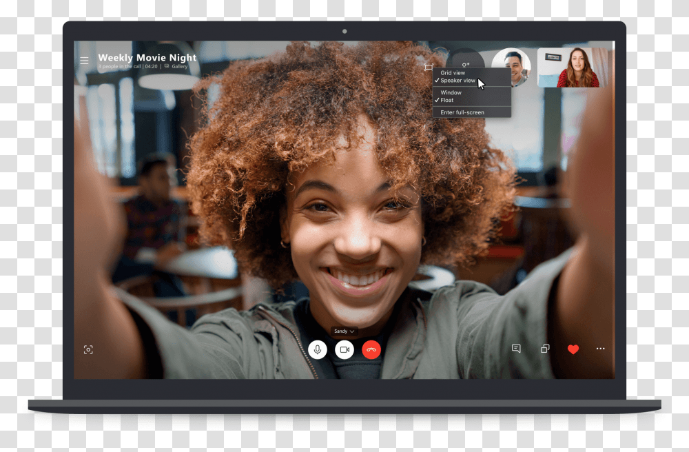 Skype Speaker View Skype Video Call Screen 2019, Hair, Person, Human, Face Transparent Png