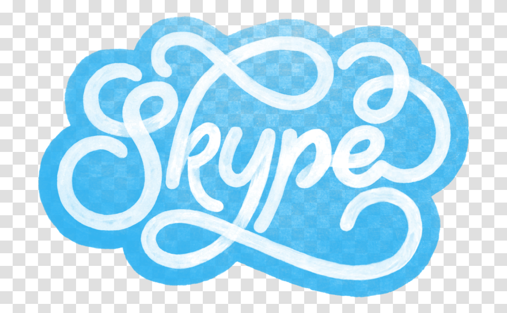 Skype, Calligraphy, Handwriting, Label Transparent Png
