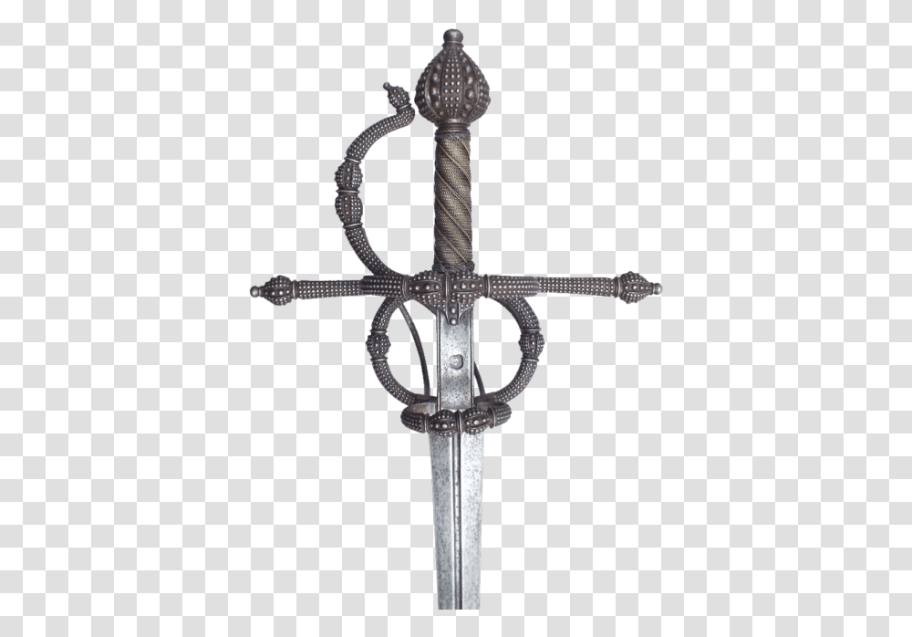 Skyrim Basket Hilt Sword, Cross, Weapon, Weaponry Transparent Png