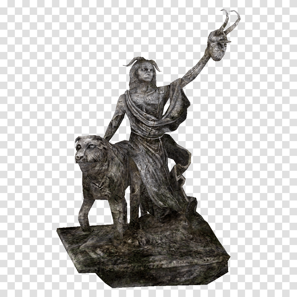 Skyrim Clavicus Vile Statue, Sculpture, Figurine, Bronze Transparent Png