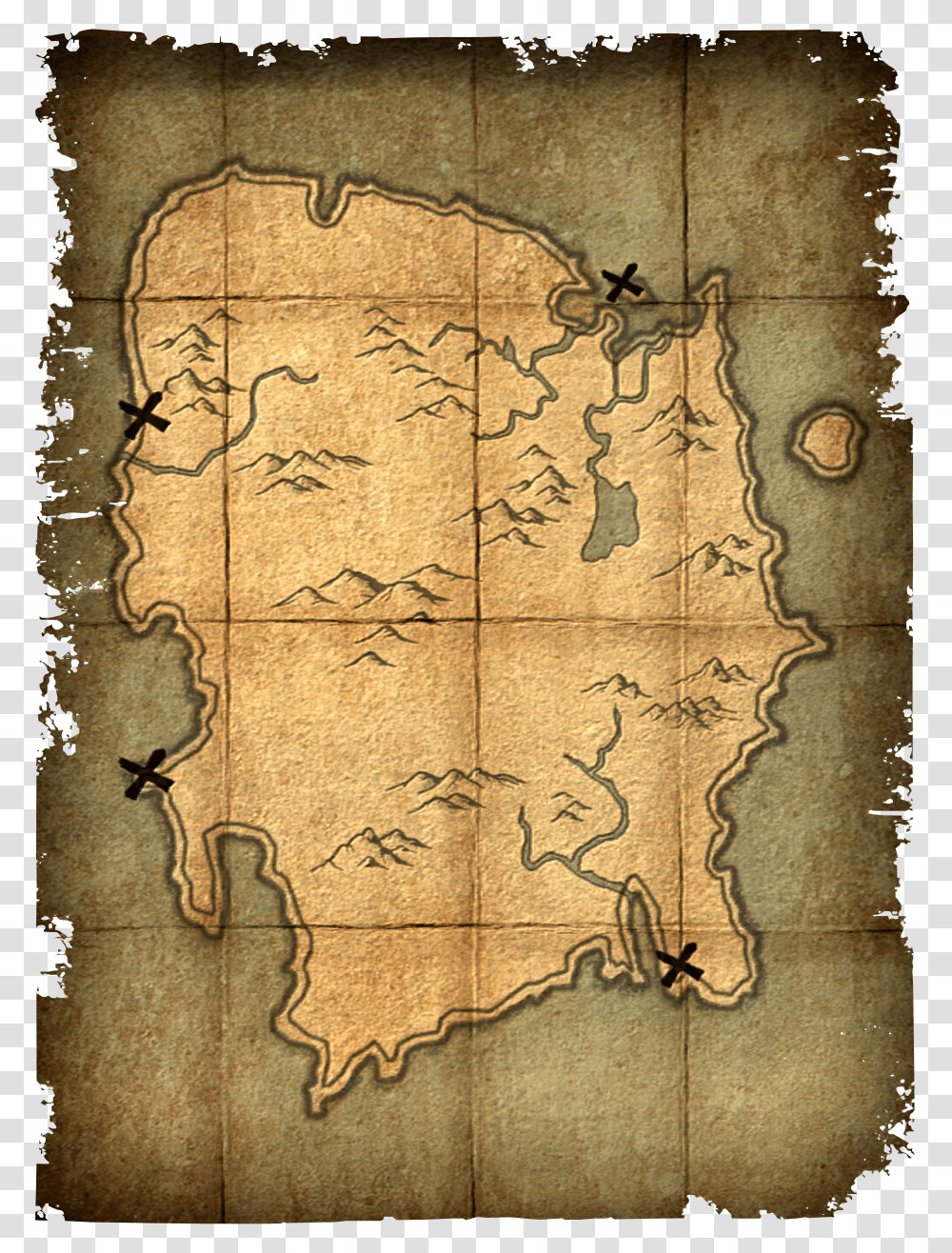 Skyrim Deathbrand Map, Diagram, Atlas, Plot, Rug Transparent Png