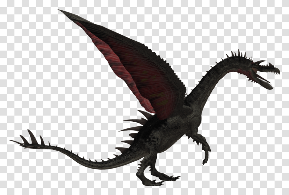 Skyrim Dragon Realistic Flying Dragon, Bird, Animal, Lizard, Reptile Transparent Png