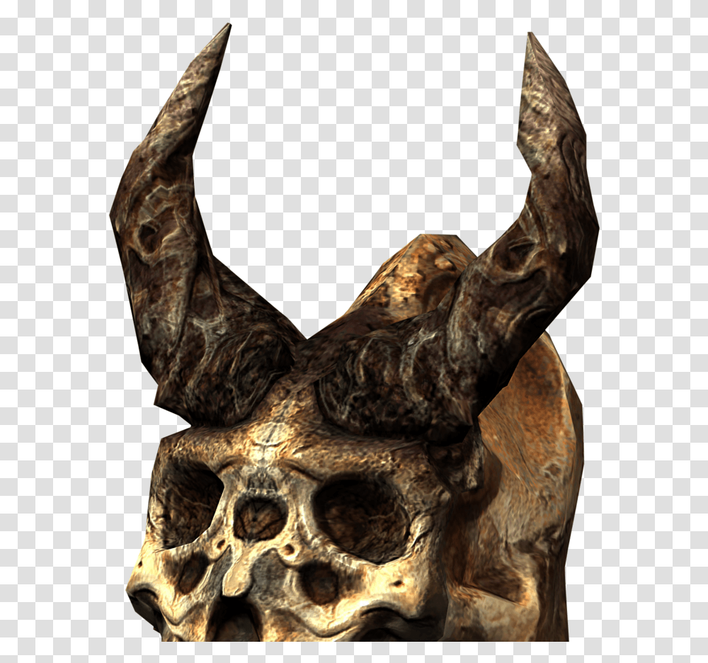 Skyrim Dragon Skull, Bronze, Alien, Sculpture Transparent Png