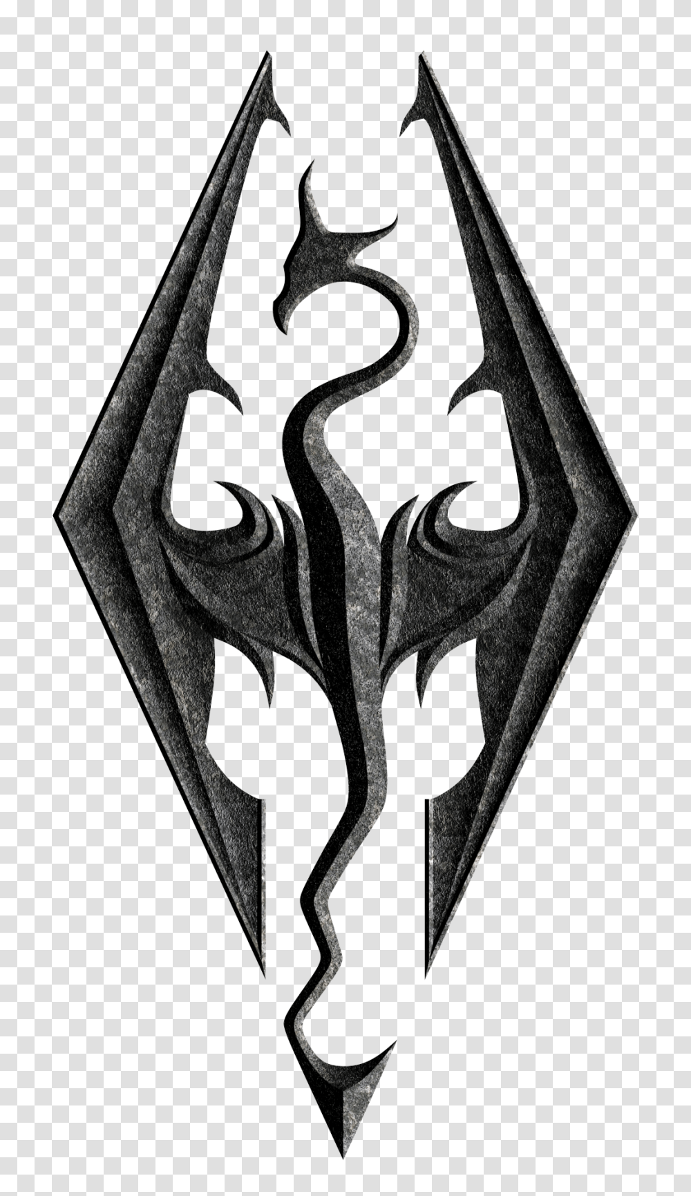 Skyrim Dragon Symbol, Emblem Transparent Png