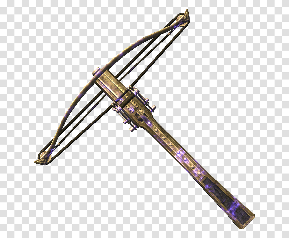 Skyrim Enhanced Dwarven Crossbow, Weapon, Weaponry, Arrow Transparent Png