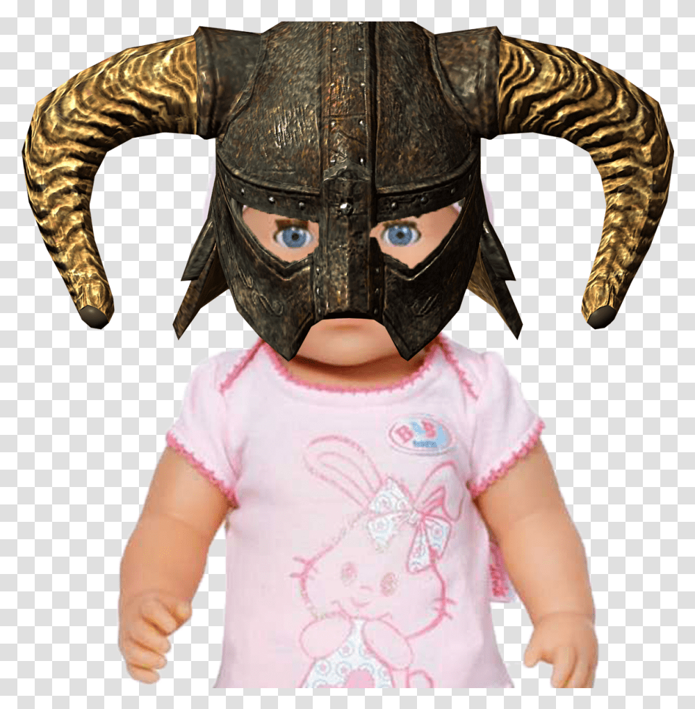 Skyrim Iron Helmet, Person, Human, Toy, Doll Transparent Png