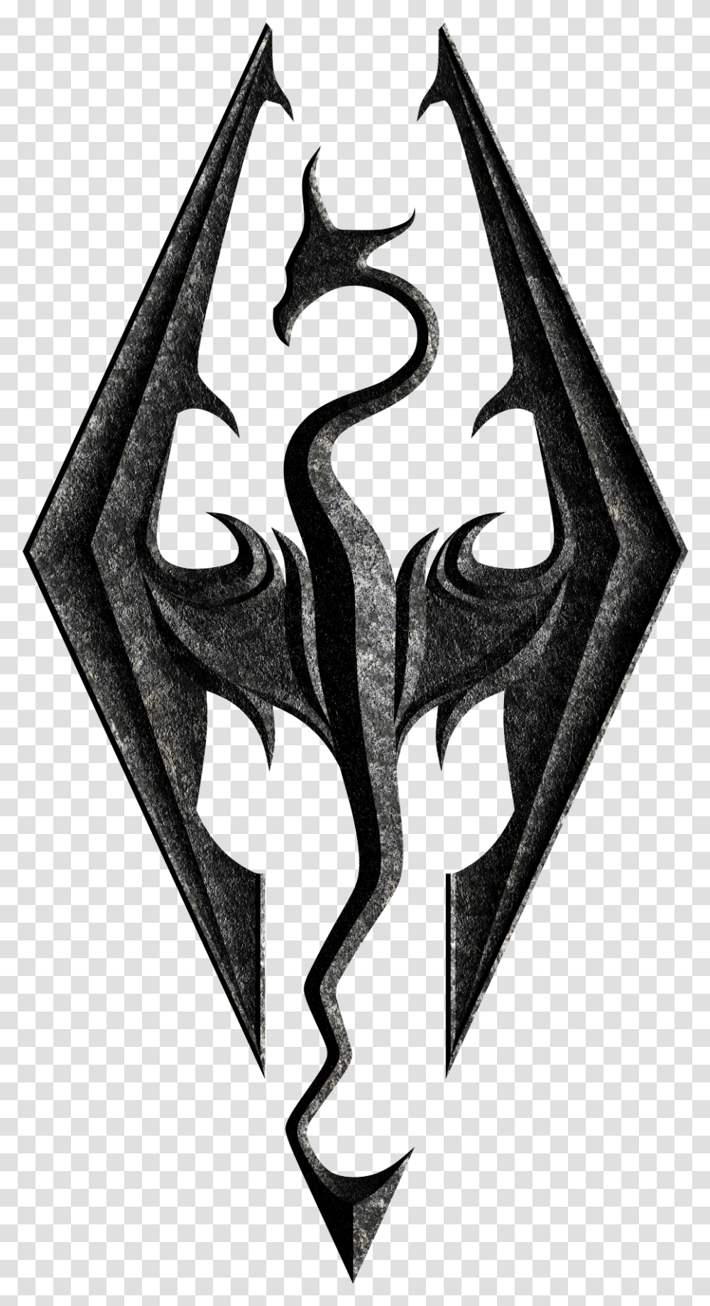Skyrim Logo Skyrim Imperial Symbol, Dragon, Rug Transparent Png