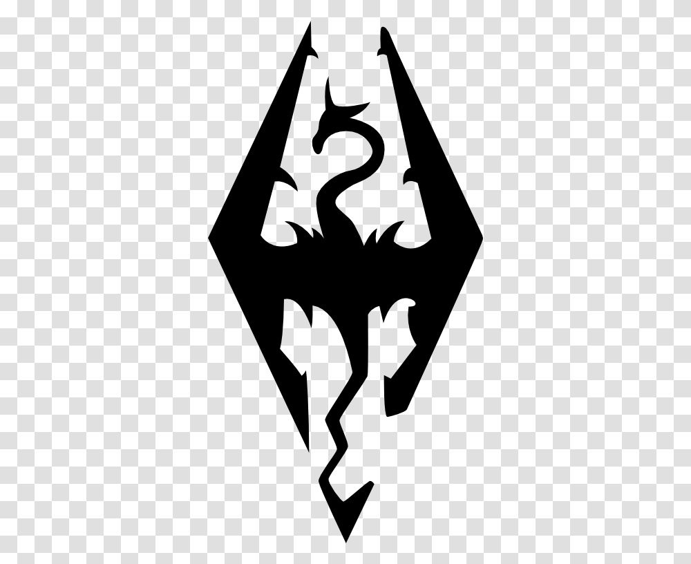 Skyrim Logo, Stencil, Emblem Transparent Png