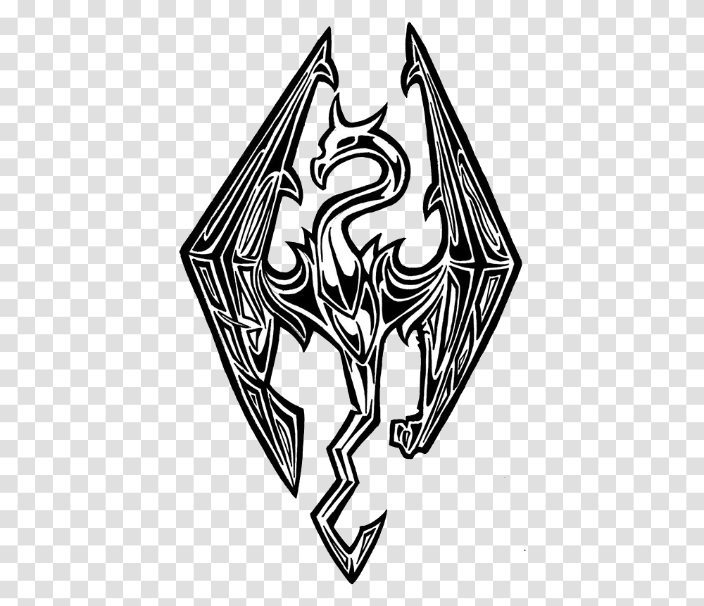 Skyrim Logo Video Skyrim Elder Scrolls Logo, Armor, Shield Transparent Png