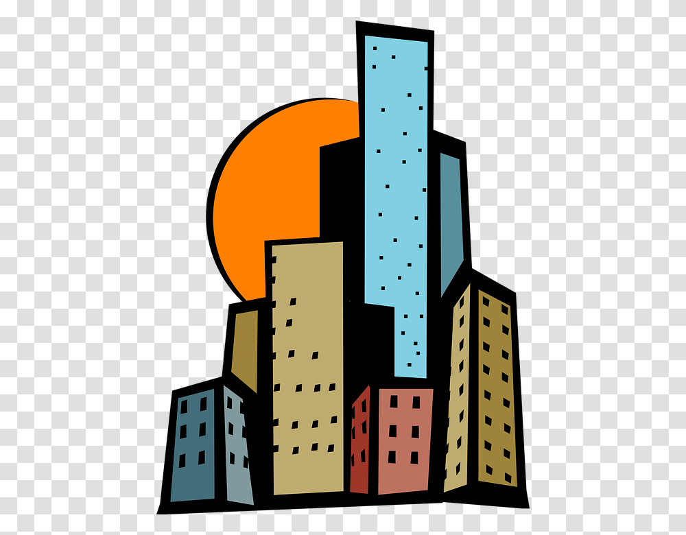 Skyscraper Building Clipart Clip Art Images, City, Urban, High Rise, Office Building Transparent Png