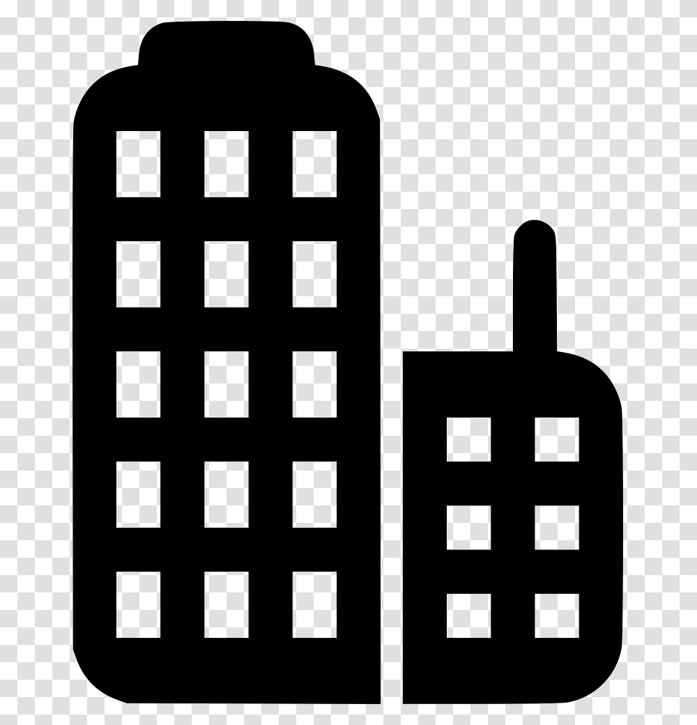 Skyscraper Icon, Silhouette, Rug, Fence, Stencil Transparent Png