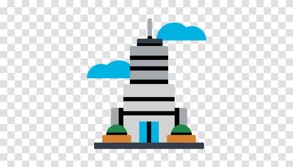 Skyscraper Simple Multicolor Icon With And Vector Format, Water, Tower Transparent Png