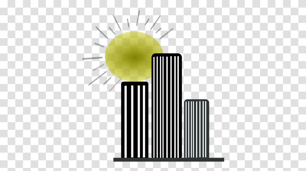 Skyscrapers Silhouettes With The Sun Vector Graphics Public, Sweets, Food, Confectionery, Cylinder Transparent Png