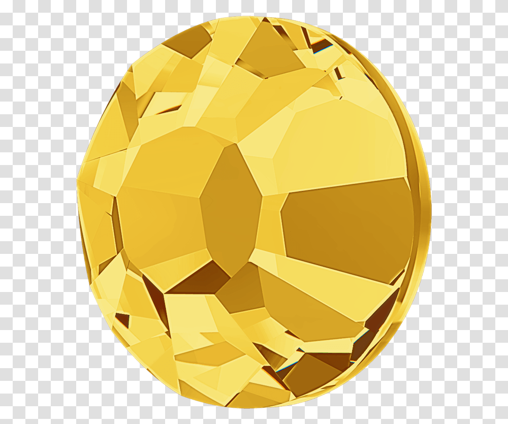 Sl Rhinestones From Austria, Gold, Soccer Ball, Football, Team Sport Transparent Png