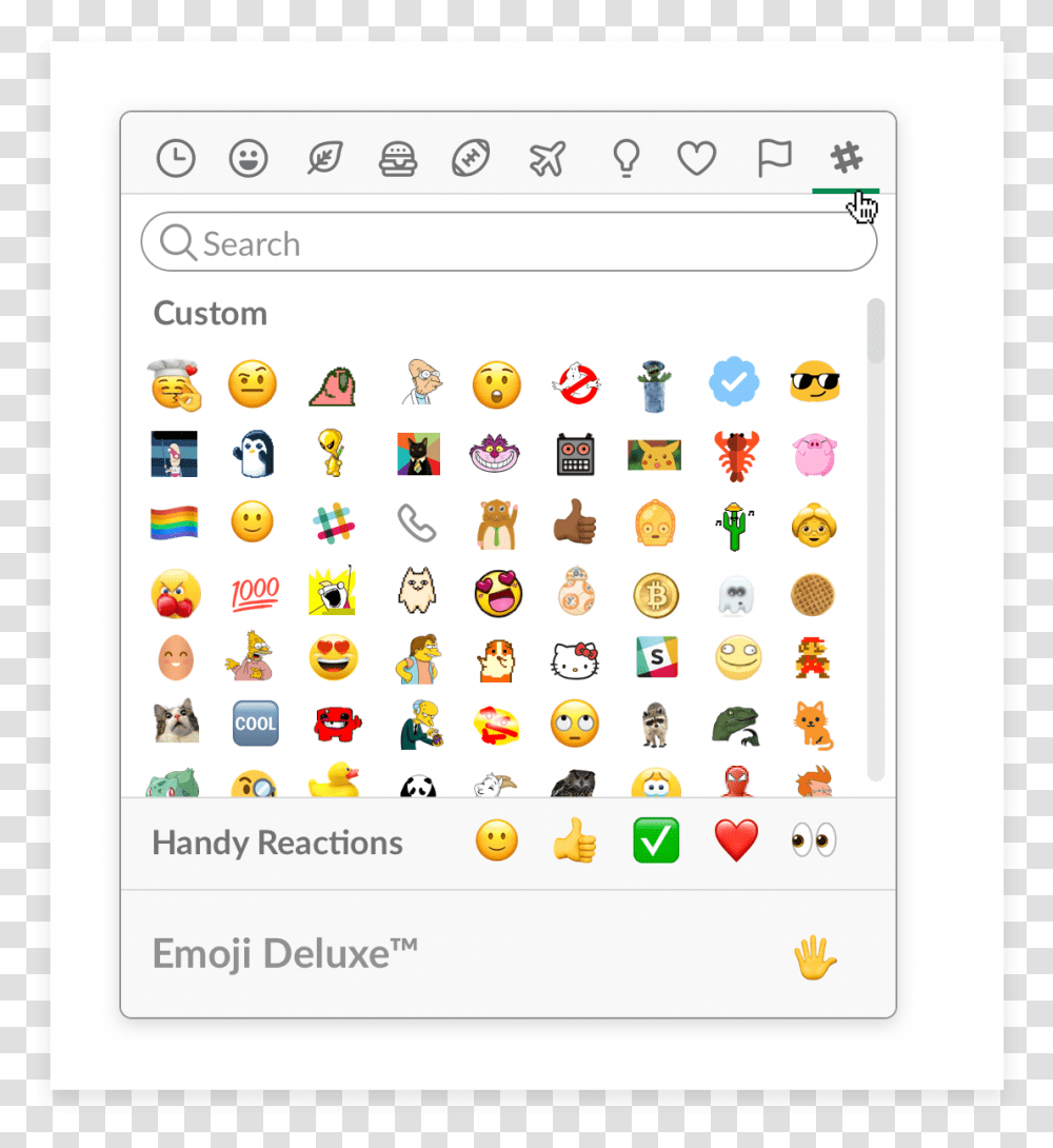 Slack Emojis, Number, Word Transparent Png