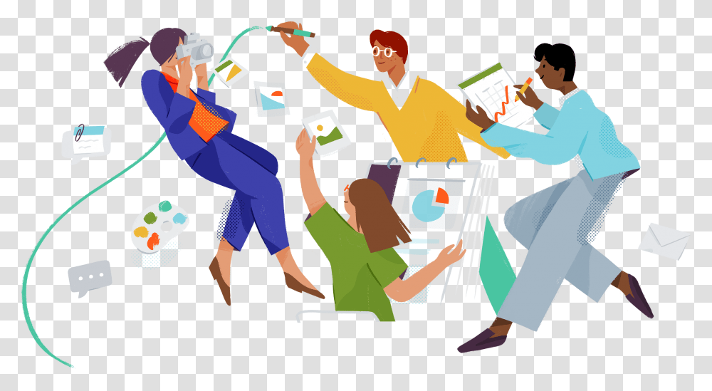 Slack Illustration, Person, Drawing Transparent Png