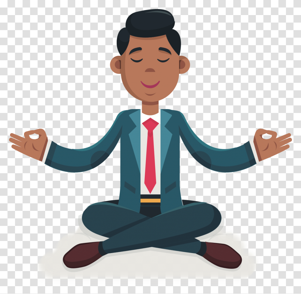 Slack Profile, Person, Human, Sitting, Tie Transparent Png