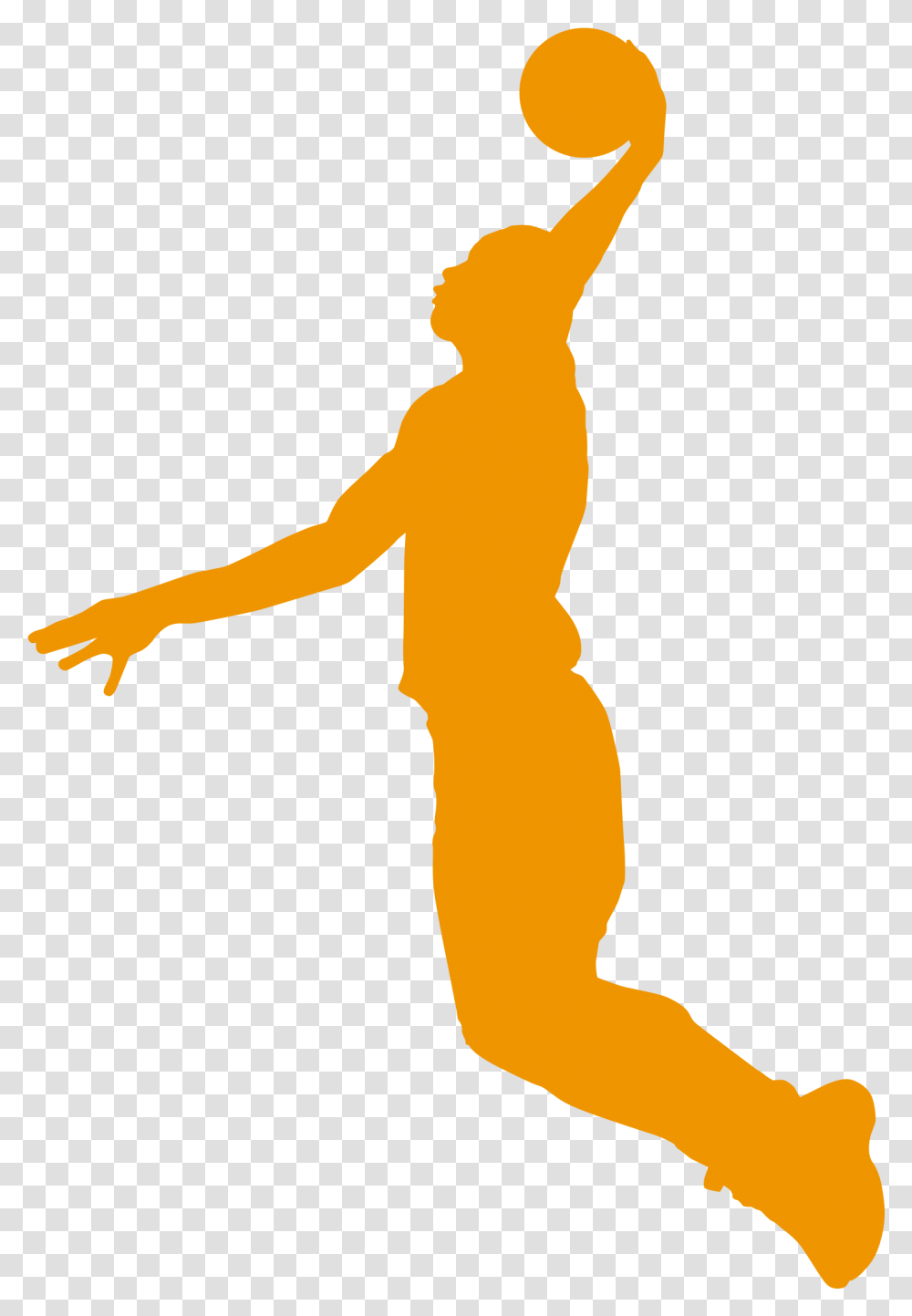 Slam Dunk Basketball Dunking Silhouette Clipart, Person, Outdoors, Nature, People Transparent Png