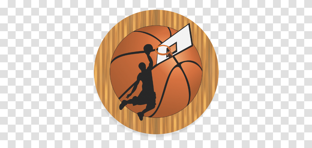 Slam Dunk Basketball Player Round Coaster, Sport, Hand, Logo Transparent Png