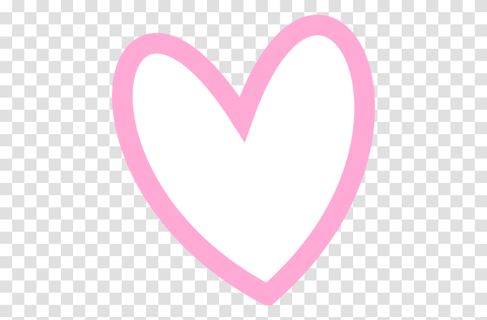 Slant Pink Heart Outline Clip Art At Clker Small Pink Heart Outline, Rug Transparent Png