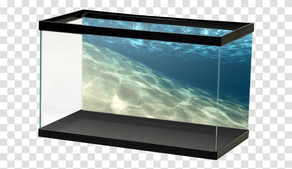 Slanted Sand Open Water Background Akwarium, Screen, Electronics, Monitor, LCD Screen Transparent Png