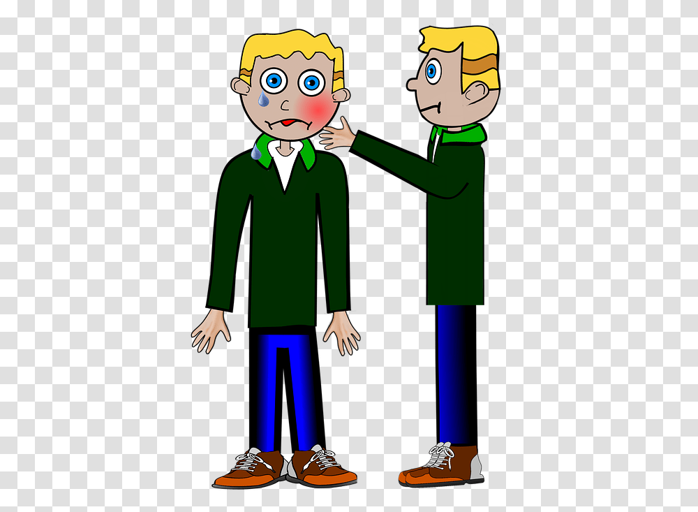 Slap On The Face Shock Separate Violent Twins Turn The Other Cheek Clipart, Elf, Sleeve, Long Sleeve Transparent Png