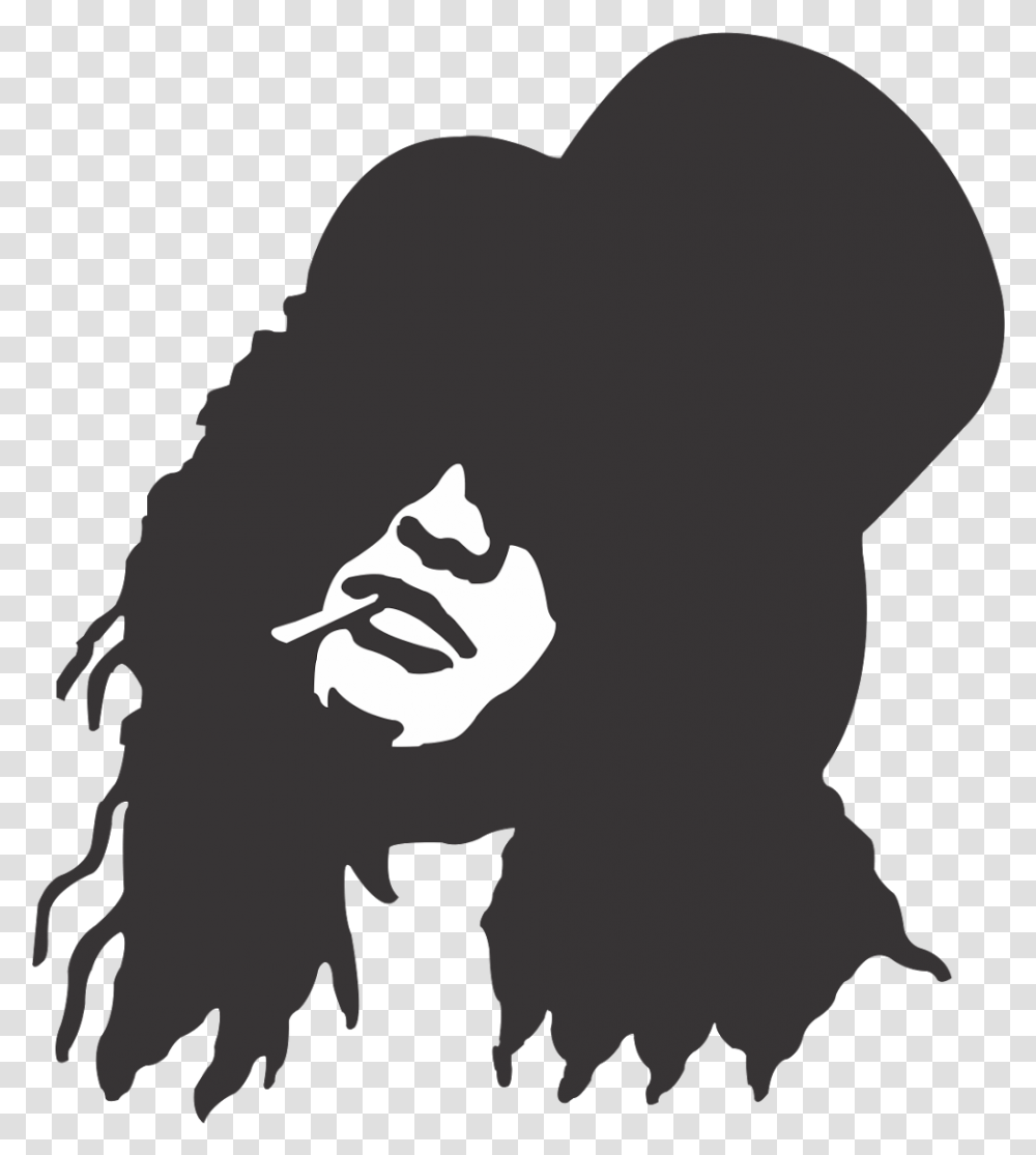 Slash Guns N Roses, Stencil, Face, Person, Human Transparent Png