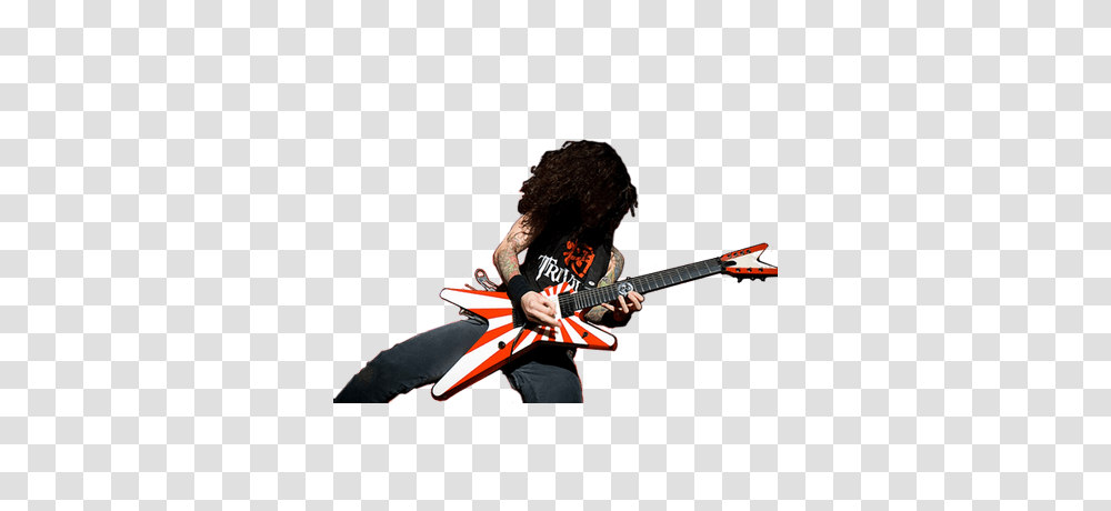 Slash Red White Guitar, Leisure Activities, Musical Instrument, Person, Human Transparent Png