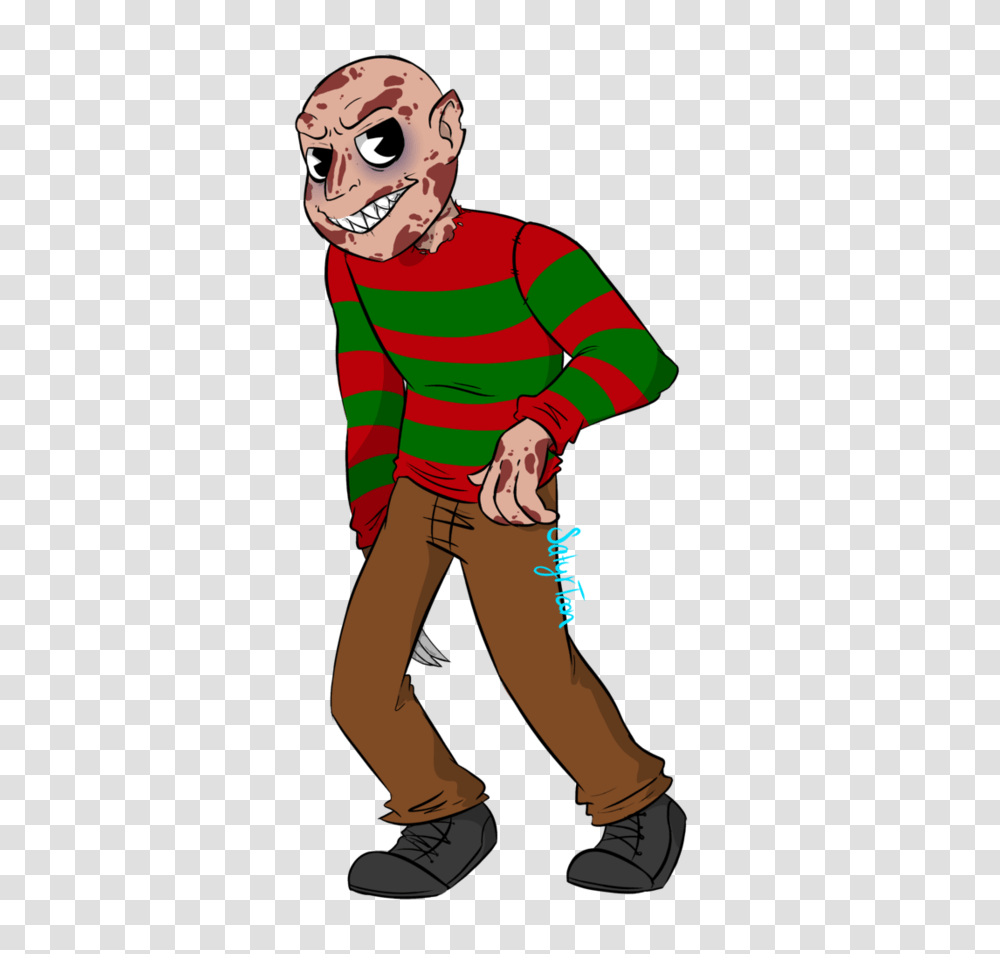 Slasher Toons Freddy, Person, Shoe, Photography Transparent Png