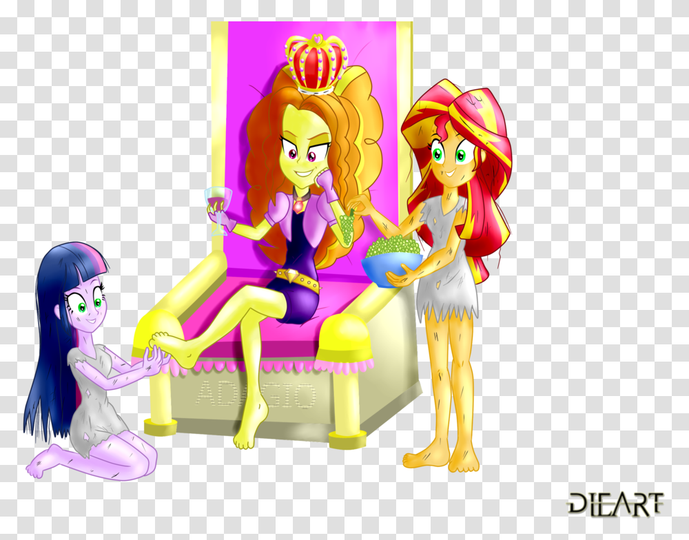 Slavery Clipart Twilight And Adagio My Little Pony Anime, Person, People, Leisure Activities Transparent Png