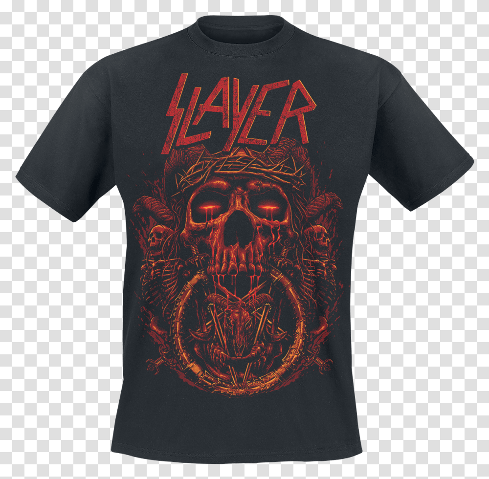 Slayer Crown Of Thorns T Shirt Blackt Shirt Blackcrown Of Rammstein Puppe T Shirt, Clothing, Apparel, T-Shirt, Person Transparent Png