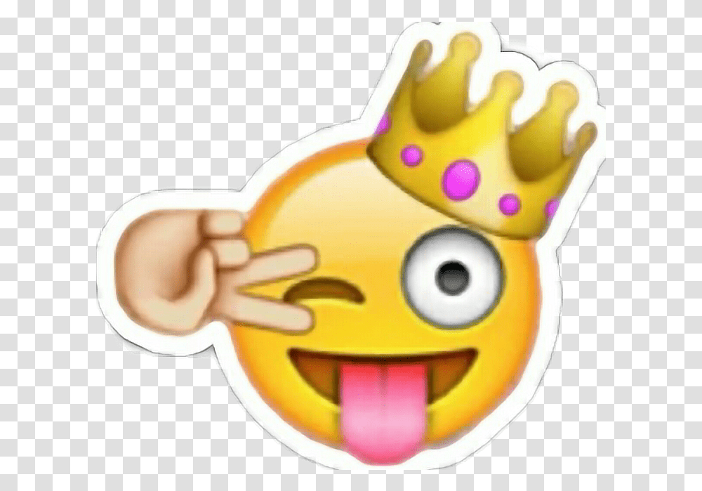 Slaying Slay King Queen Emjoi Winky Winkyface Fond D Cran Emoji Faces High Resolution, Toy, Animal, Fish, Angry Birds Transparent Png